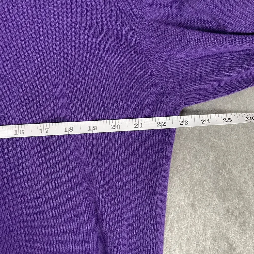 Banana Republic Purple Knit Polo Sweater Men’s XL Vintage Y2K Minimal Classic